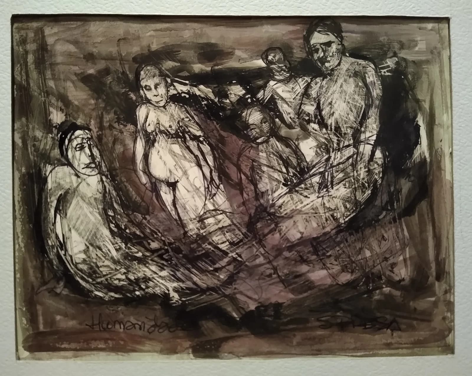 Imagem 1 de 3: Dibujos en tinta hechos con una caña.