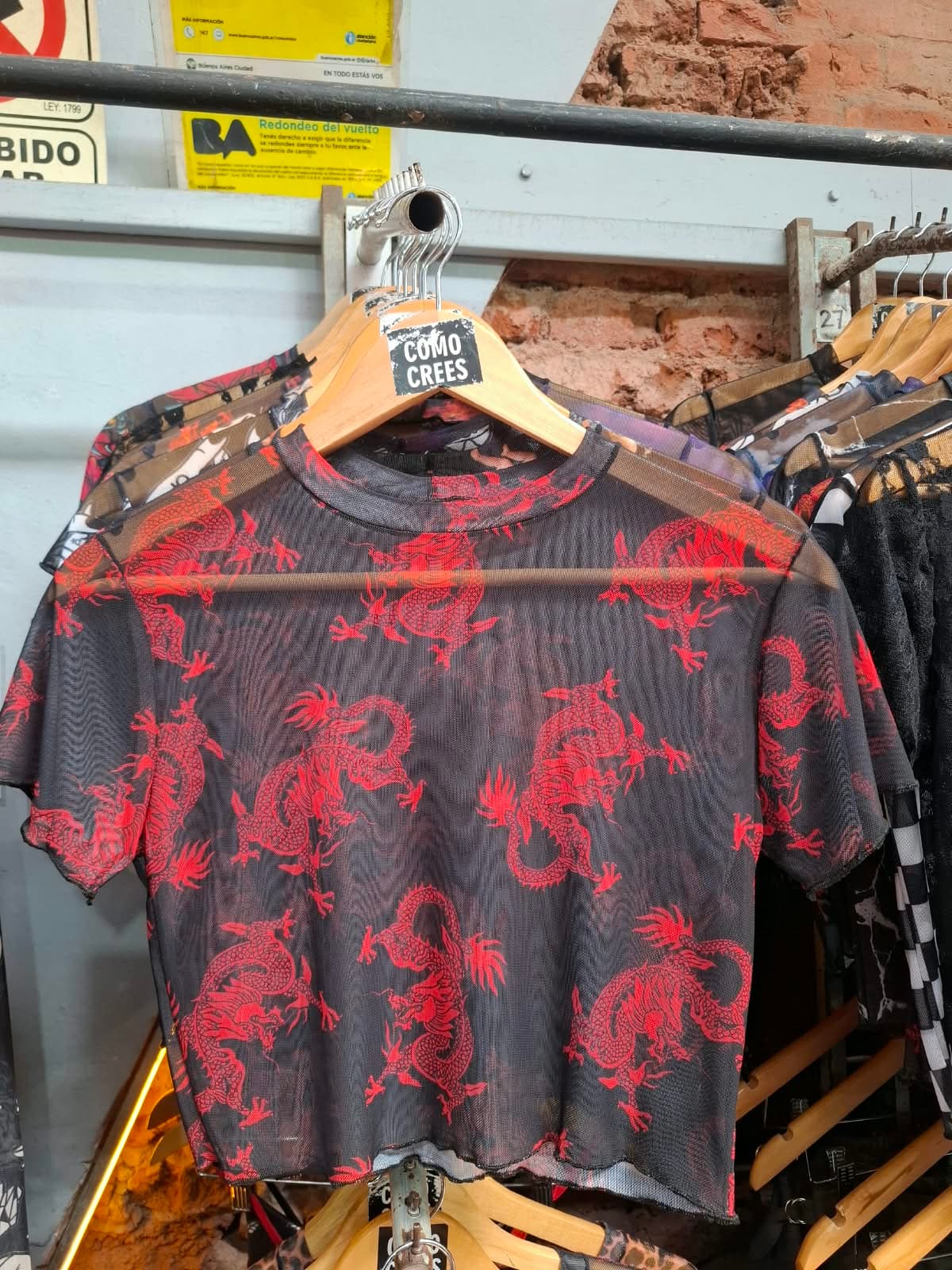 Remera microtul dragones