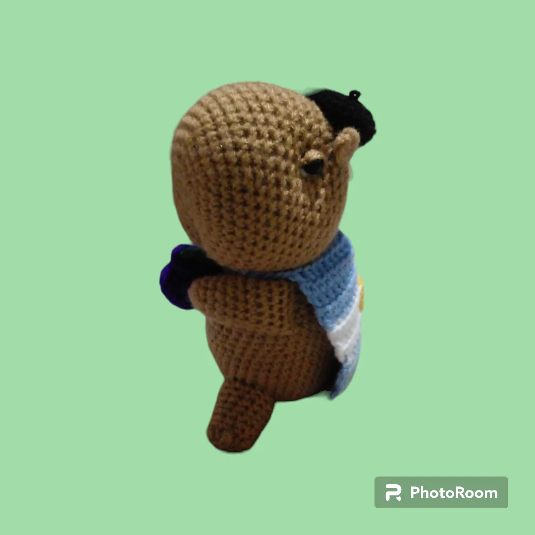 Carpincho tejido todo a crochet
