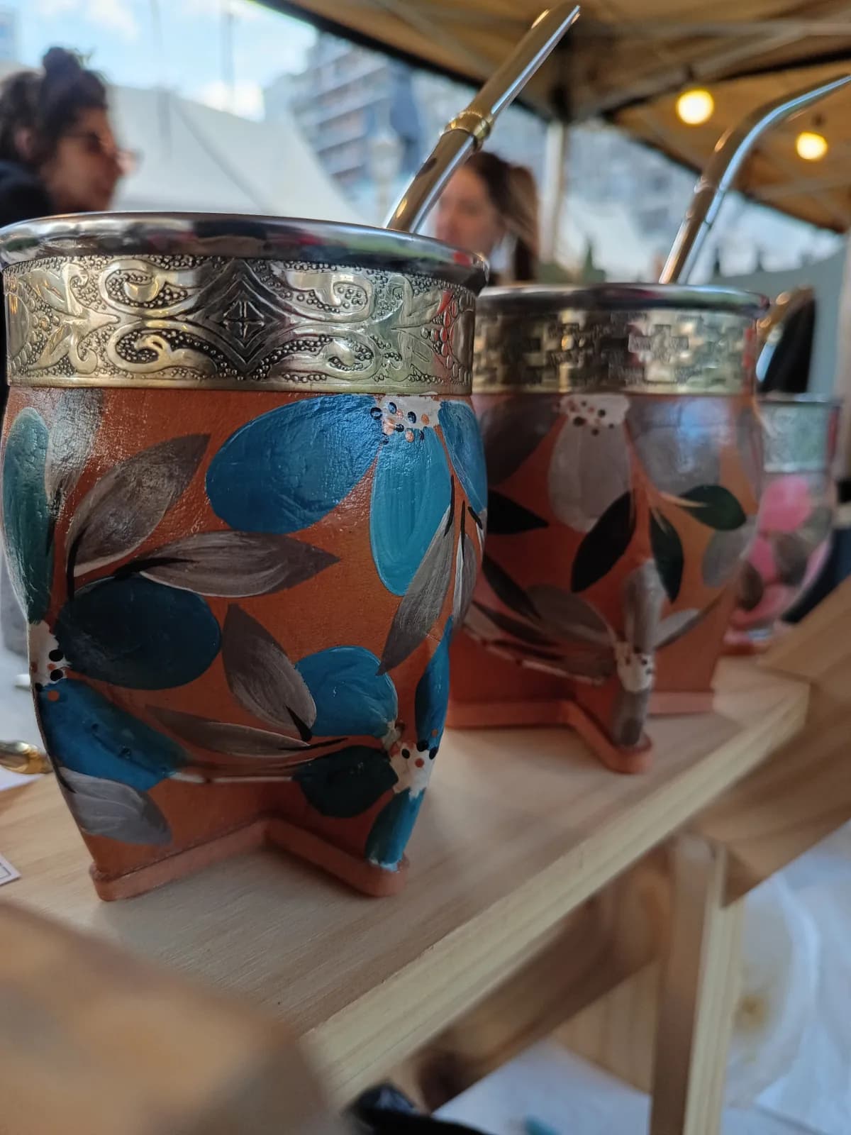 Mate Imperial de Calabaza pintado a mano