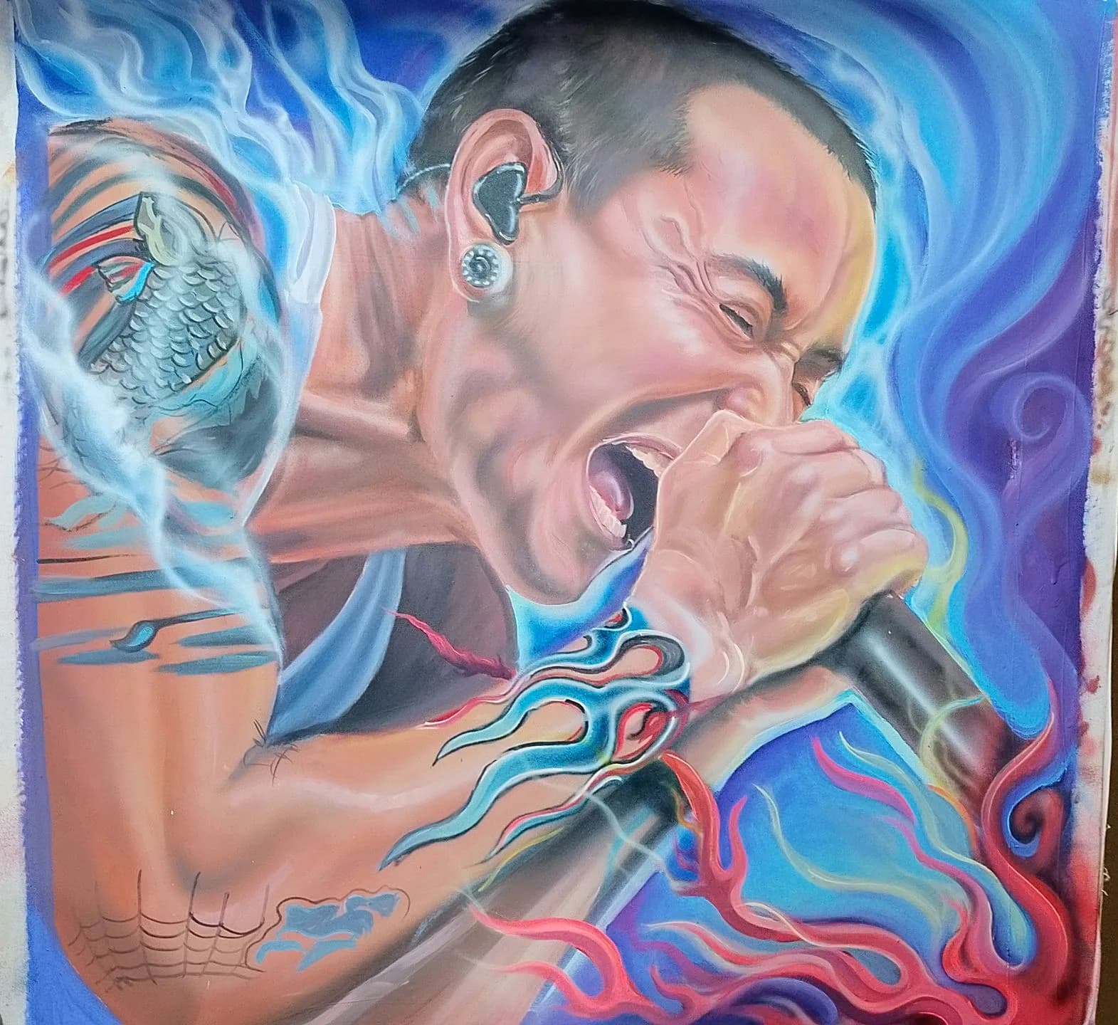 Foto 1 de 3: Cuadro de chester Bennington
